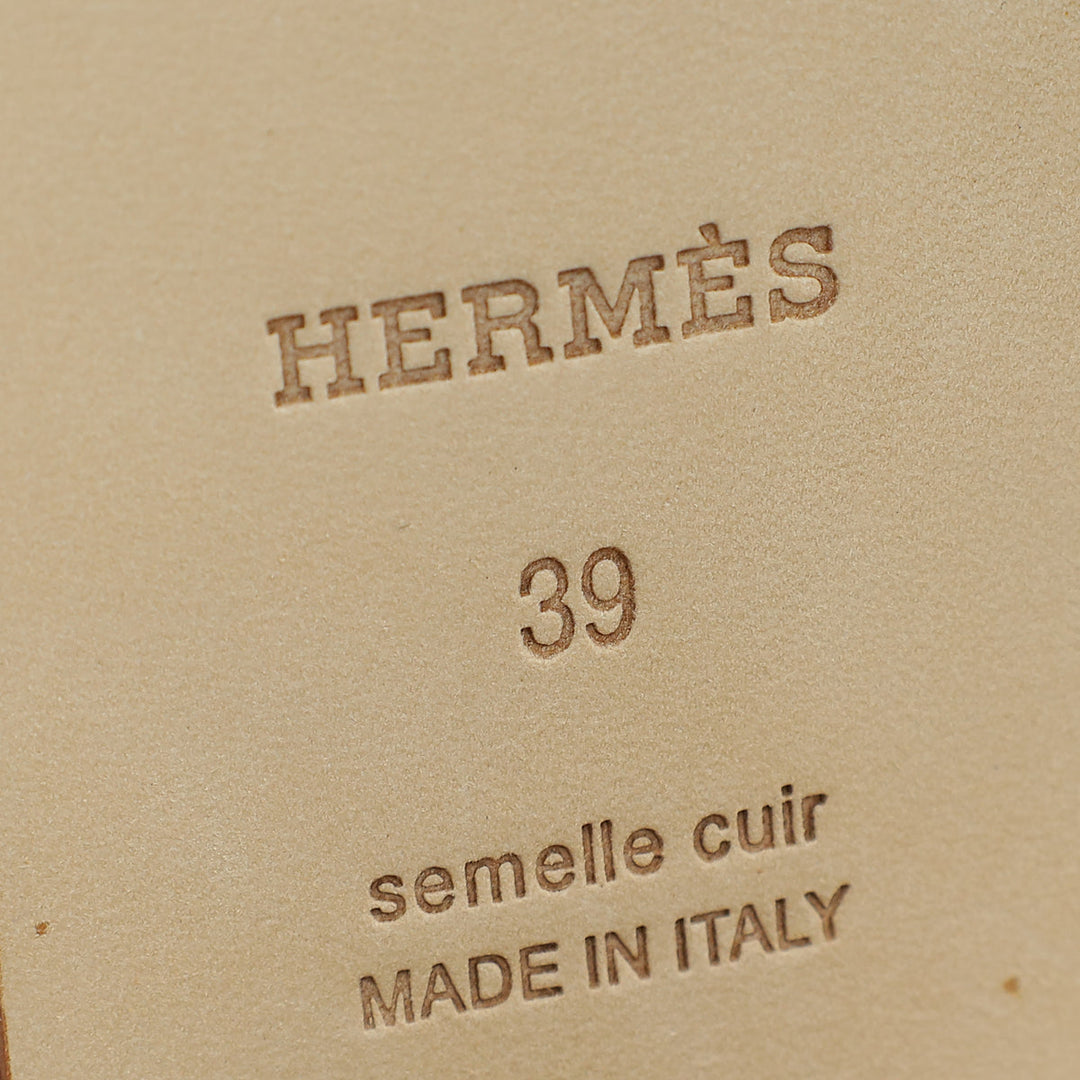 Top quality Hermes Gold Ivresse 65 Sandal 39