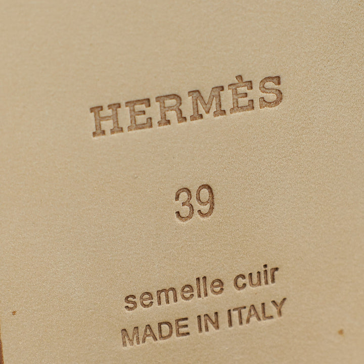 Top quality Hermes Gold Ivresse 65 Sandal 39
