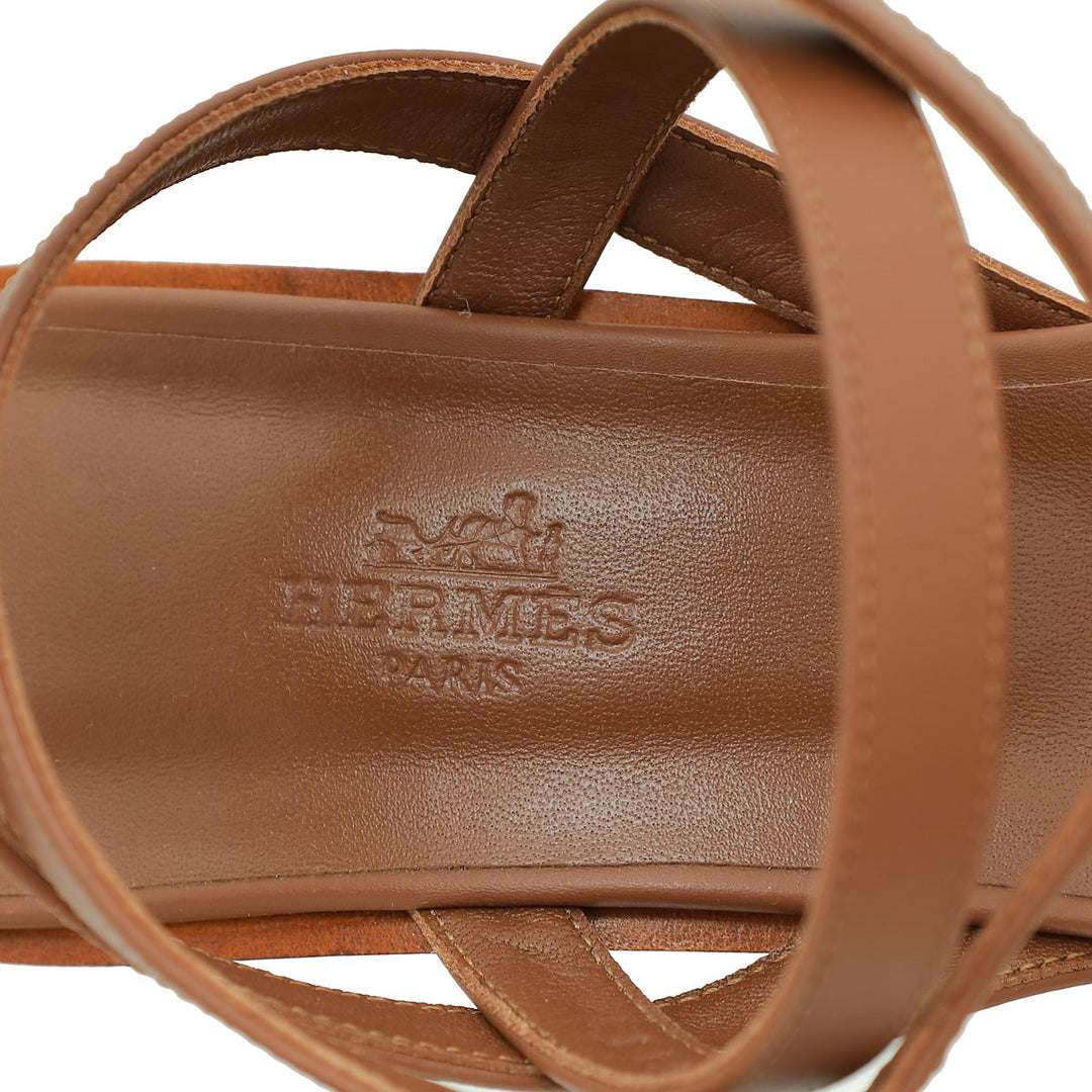 Top quality Hermes Gold Ivresse 65 Sandal 39