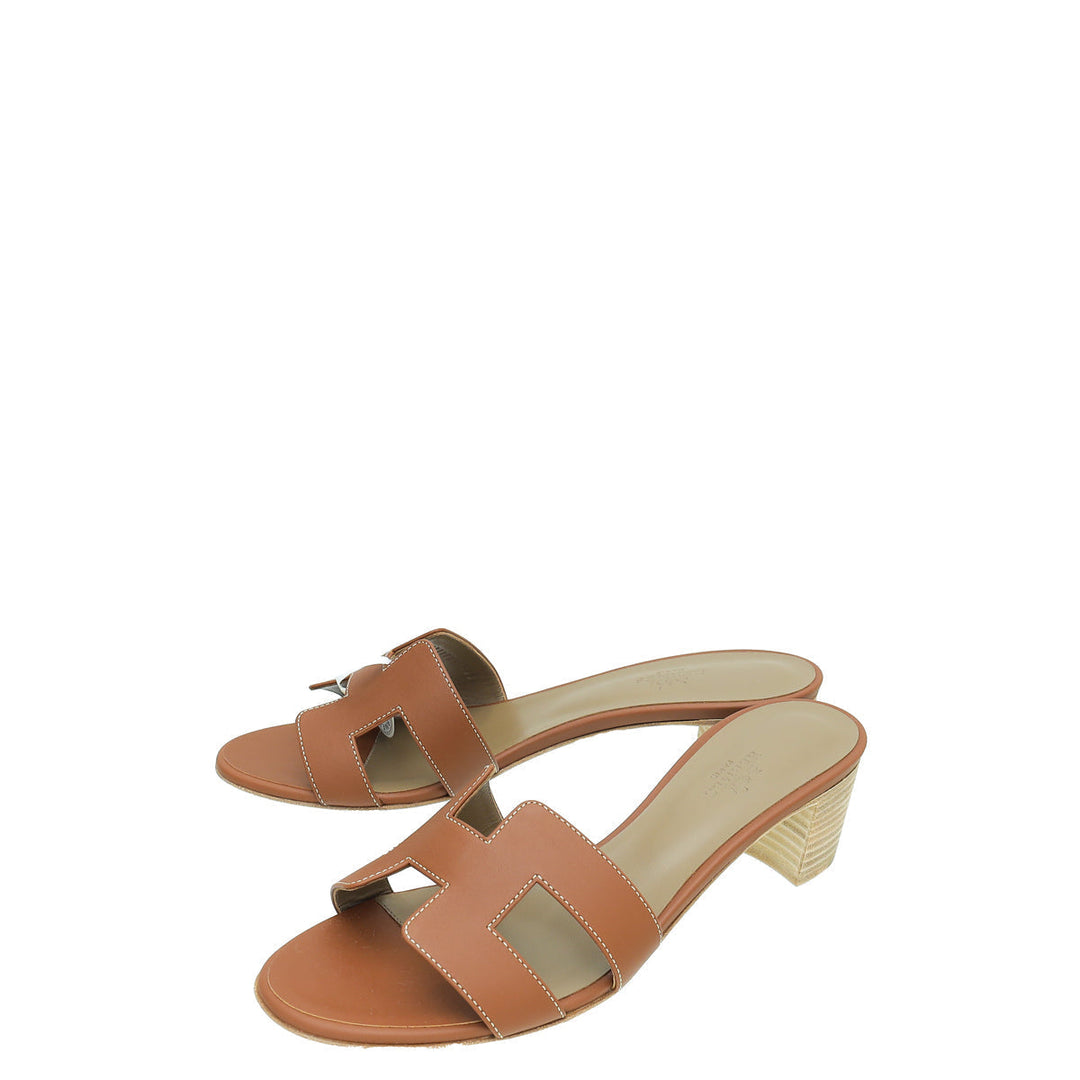 Top quality Hermes Gold Oasis Sandal 40
