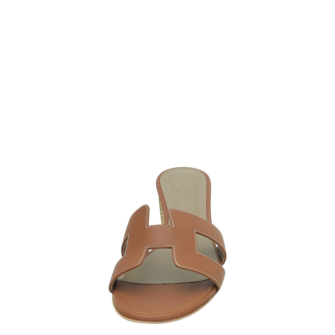 Top quality Hermes Gold Oasis Sandal 40