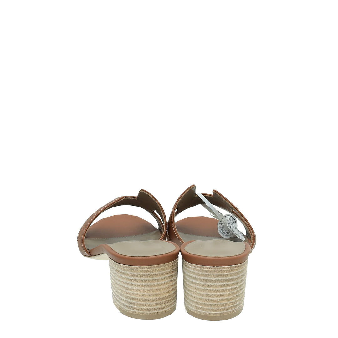Top quality Hermes Gold Oasis Sandal 40