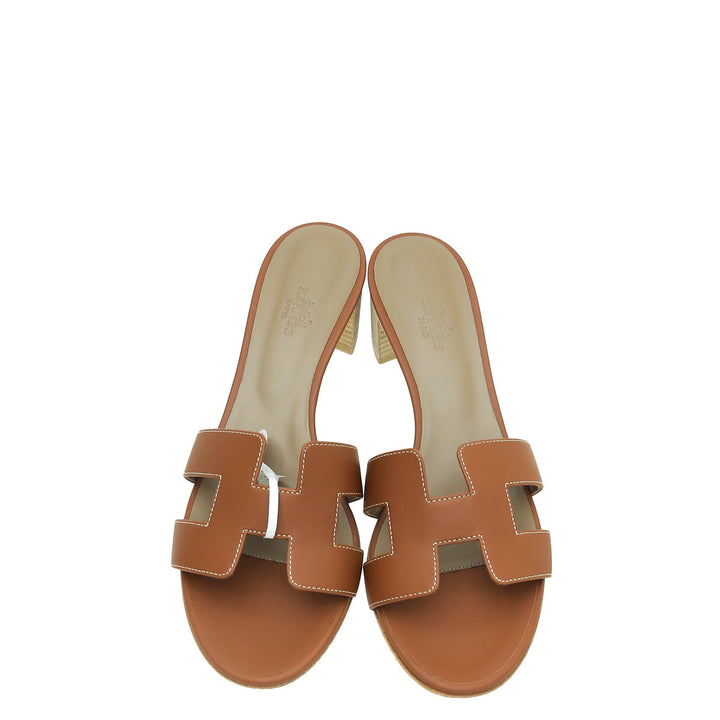 Hermes Gold Oasis Sandal 40