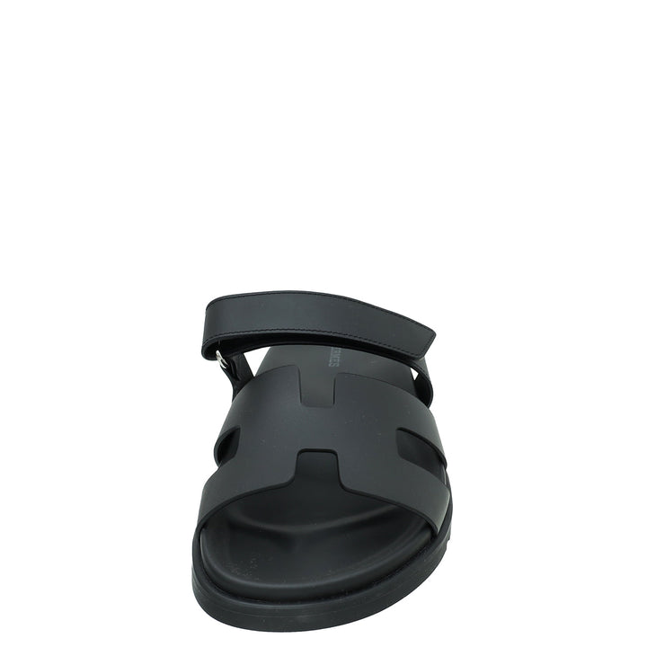 Hermes Noir Chypre Sandal 42.5