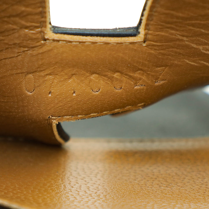Hermes Noir Oasis Sandal 36.5