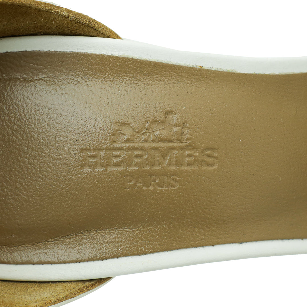 Top quality Hermes Blanc Legend Sandal 36