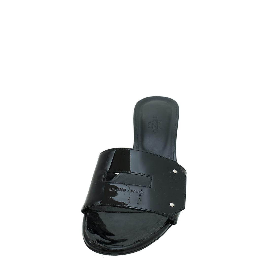 Top quality Hermes Noir Very Sandals 37.5