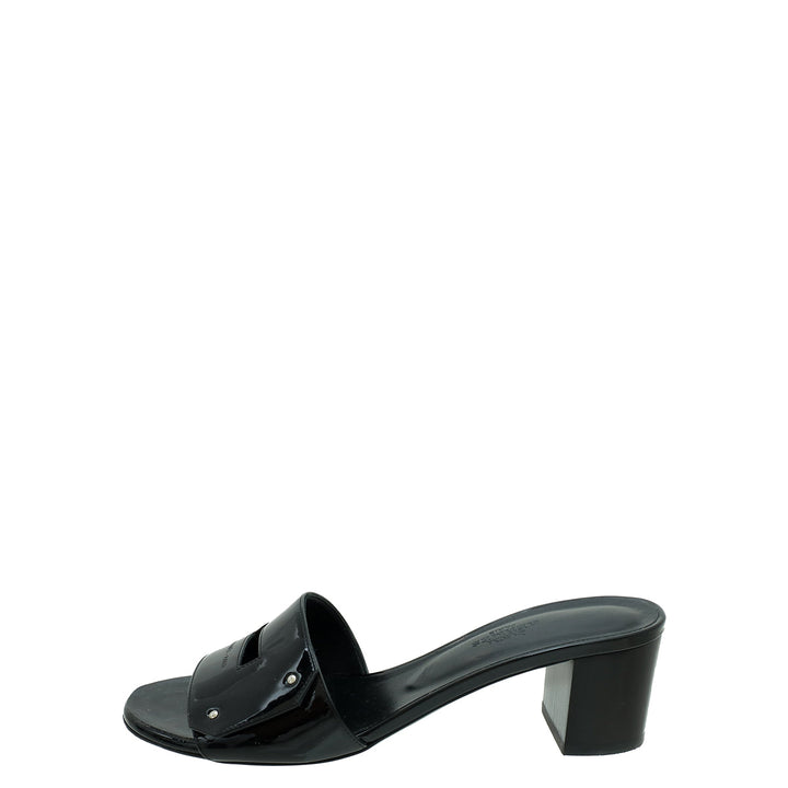 Top quality Hermes Noir Very Sandals 37.5