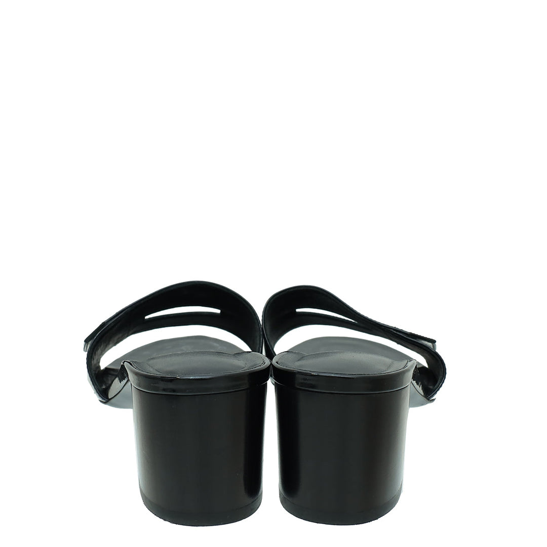 Top quality Hermes Noir Very Sandals 37.5