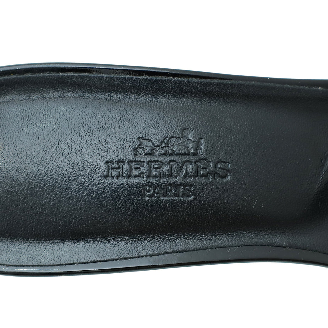 Top quality Hermes Noir Very Sandals 37.5