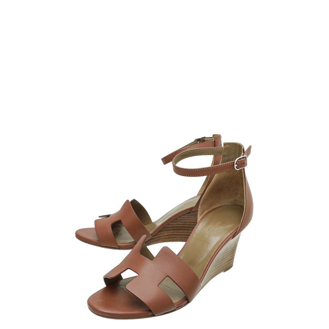 Hermes Gold Legend Sandal 37.5