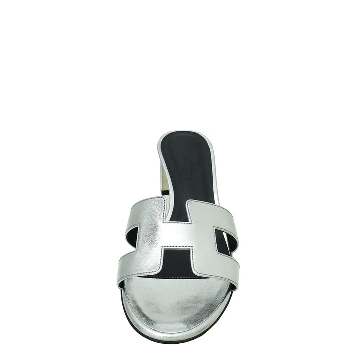 Top quality Hermes Gris Argenté Oasis Sandal 37