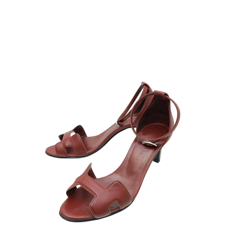 Top quality Hermes Red Premiere 70 Sandal 37