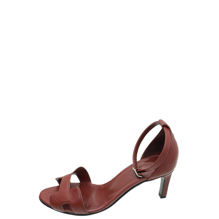 Top quality Hermes Red Premiere 70 Sandal 37