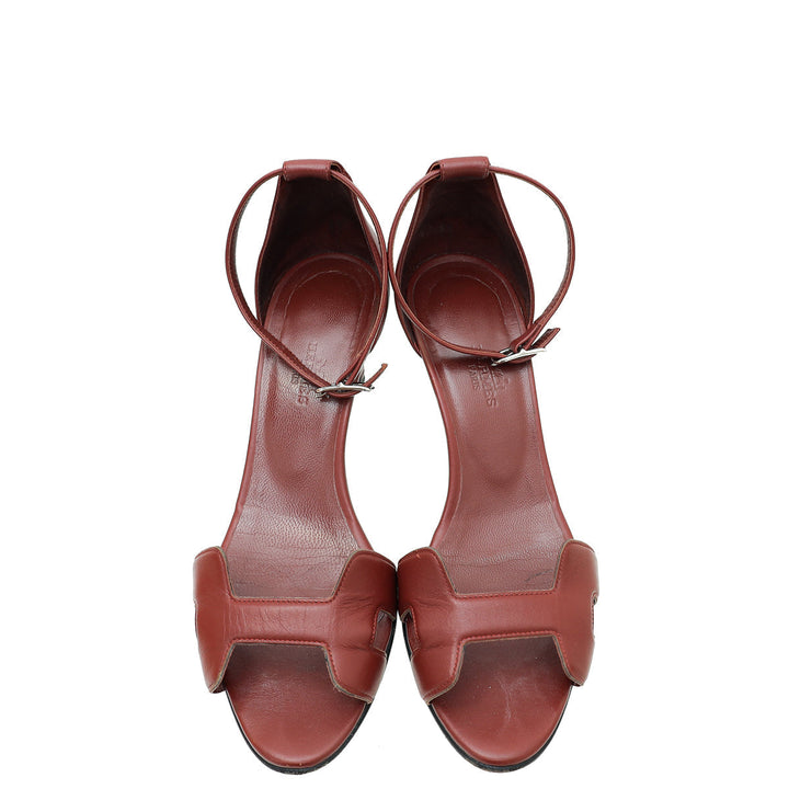 Top quality Hermes Red Premiere 70 Sandal 37