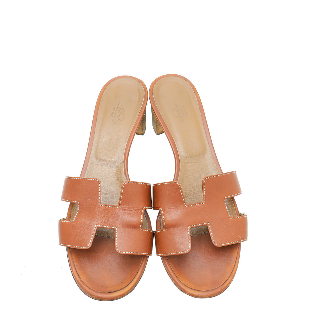Top quality Hermes Gold Box Oasis Sandal 38