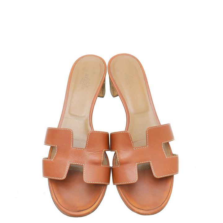 Top quality Hermes Gold Box Oasis Sandal 38