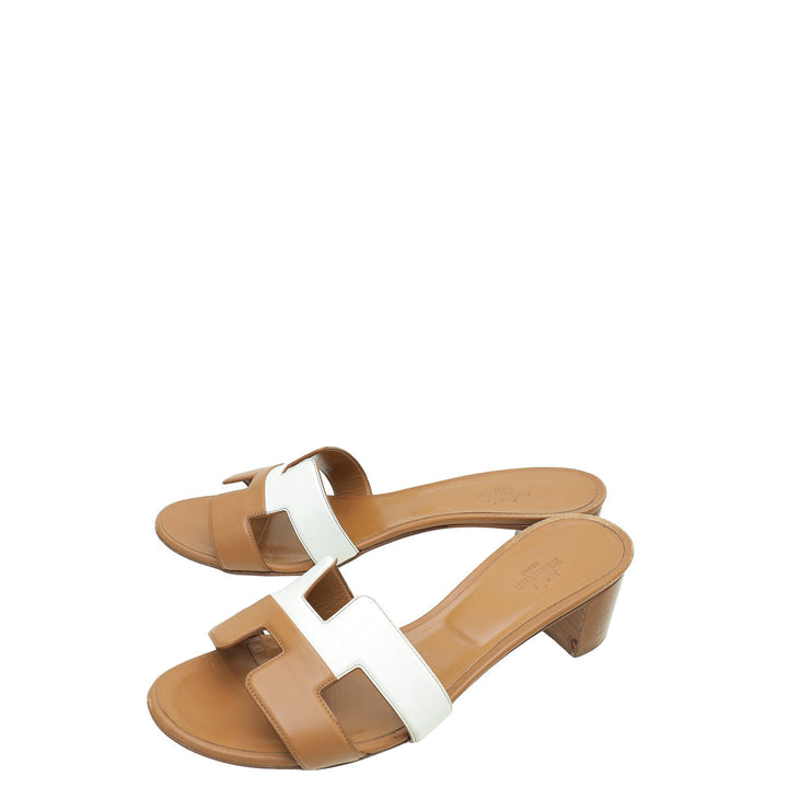 Top quality Hermes Bicolor Oasis Sandal 39