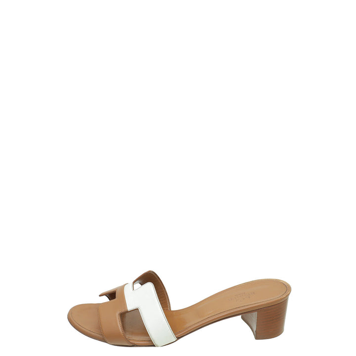 Top quality Hermes Bicolor Oasis Sandal 39