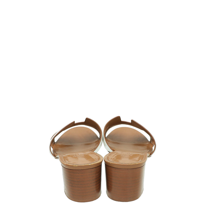 Top quality Hermes Bicolor Oasis Sandal 39