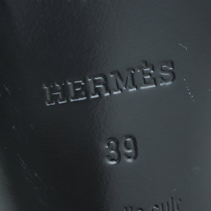 Top quality Hermes Gris Argente Tandem Sandal 39
