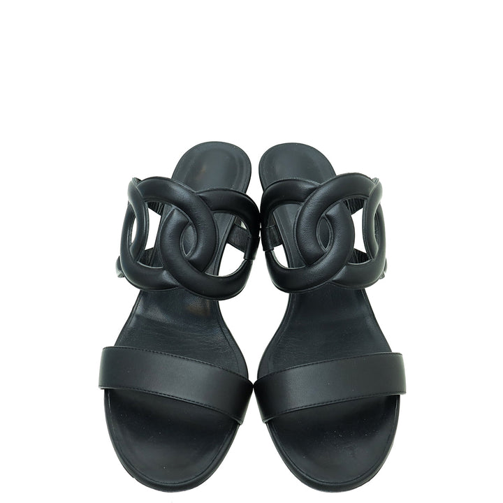 Top quality Hermes Noir Bikini Sandal 40.5
