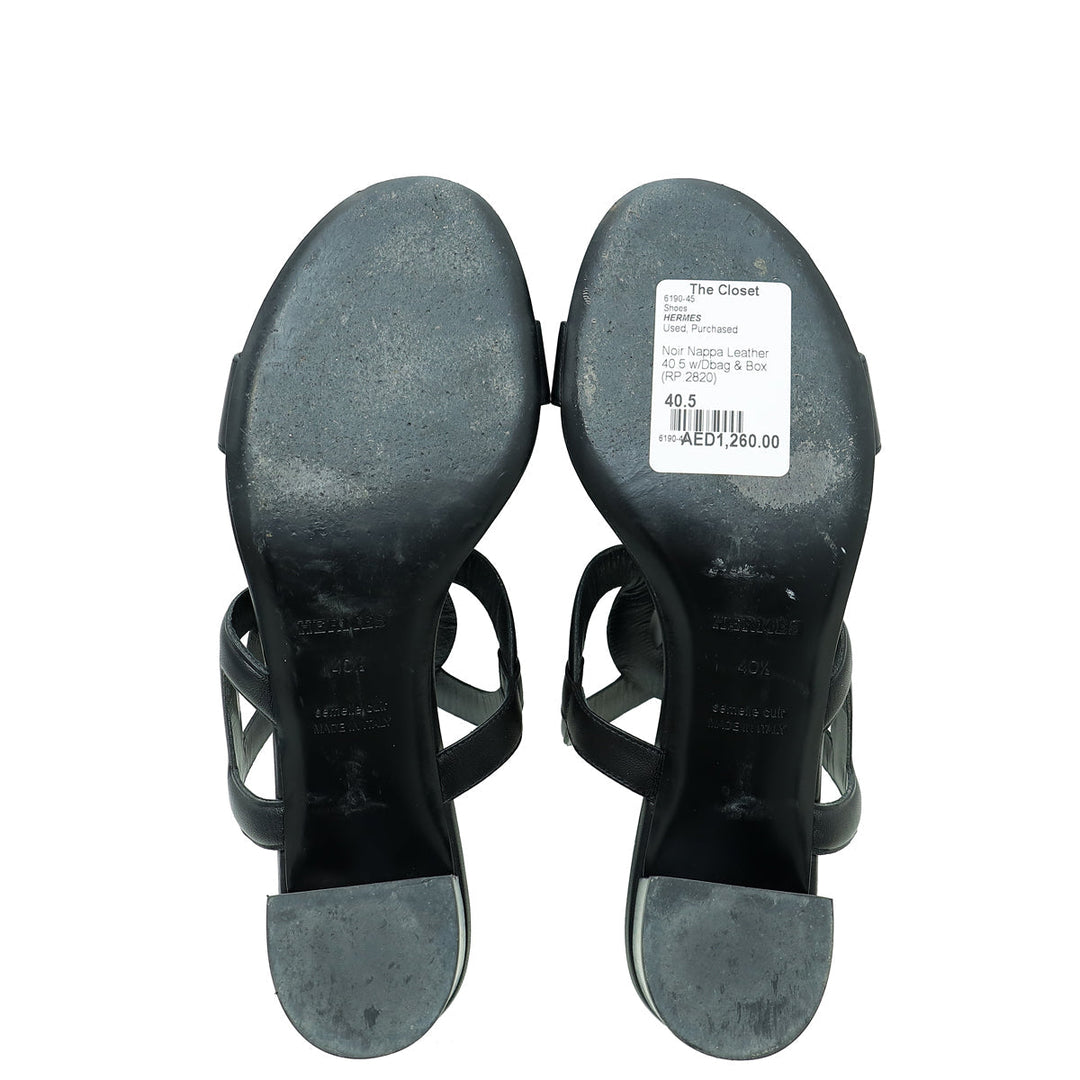 Top quality Hermes Noir Bikini Sandal 40.5
