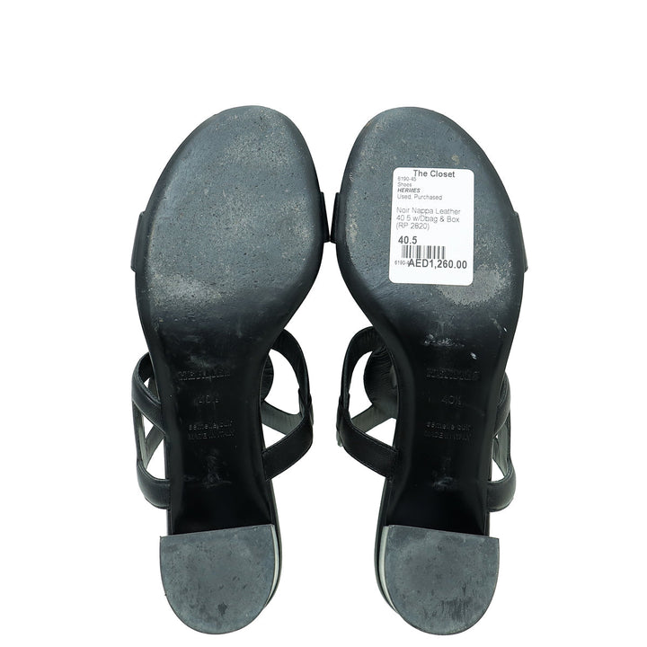 Top quality Hermes Noir Bikini Sandal 40.5