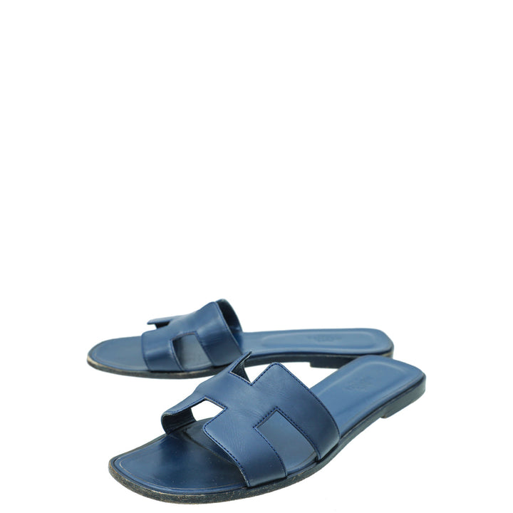 Top quality Hermes Royal Blue Oasis Sandals 40