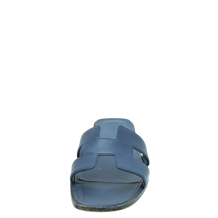 Top quality Hermes Royal Blue Oasis Sandals 40