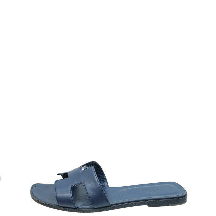 Top quality Hermes Royal Blue Oasis Sandals 40