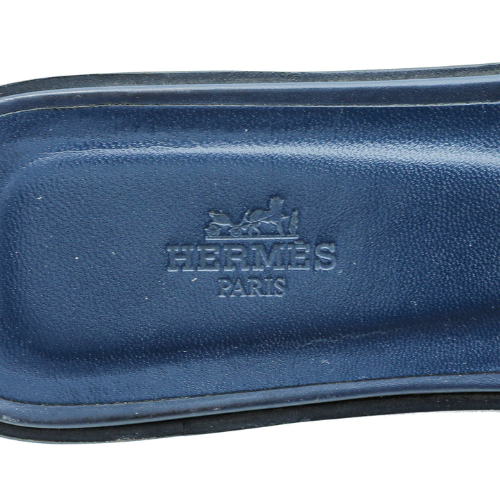 Top quality Hermes Royal Blue Oasis Sandals 40