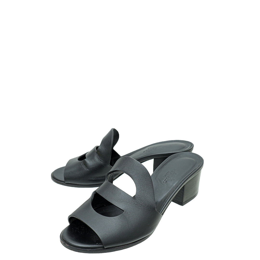 Top quality Hermes Noir Mona Sandal 36