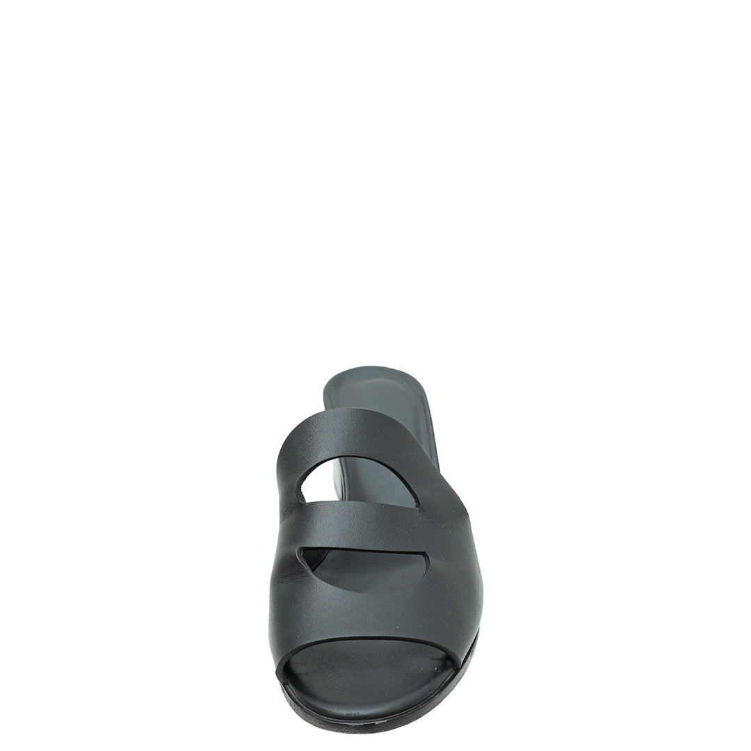 Top quality Hermes Noir Mona Sandal 36