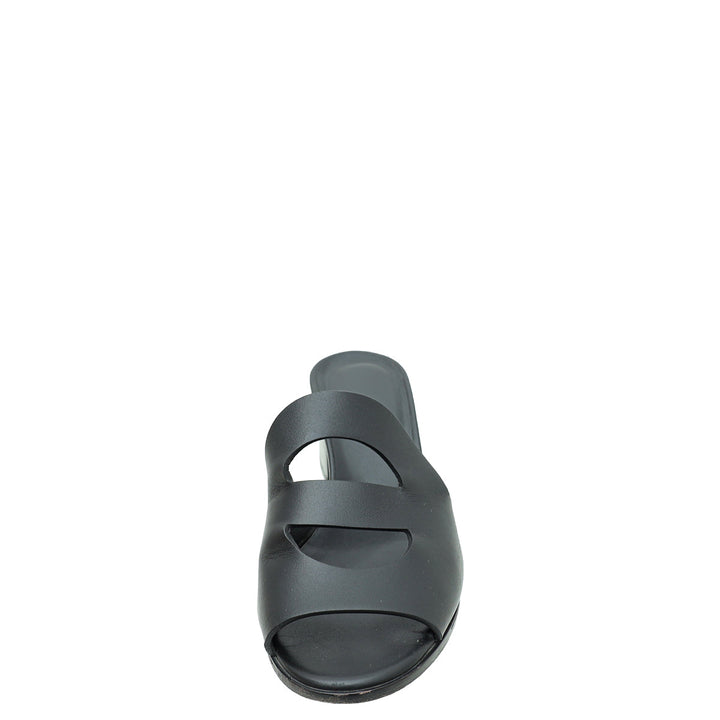 Top quality Hermes Noir Mona Sandal 36