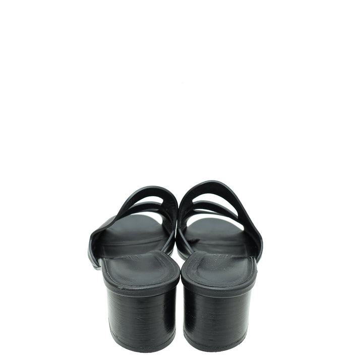 Top quality Hermes Noir Mona Sandal 36