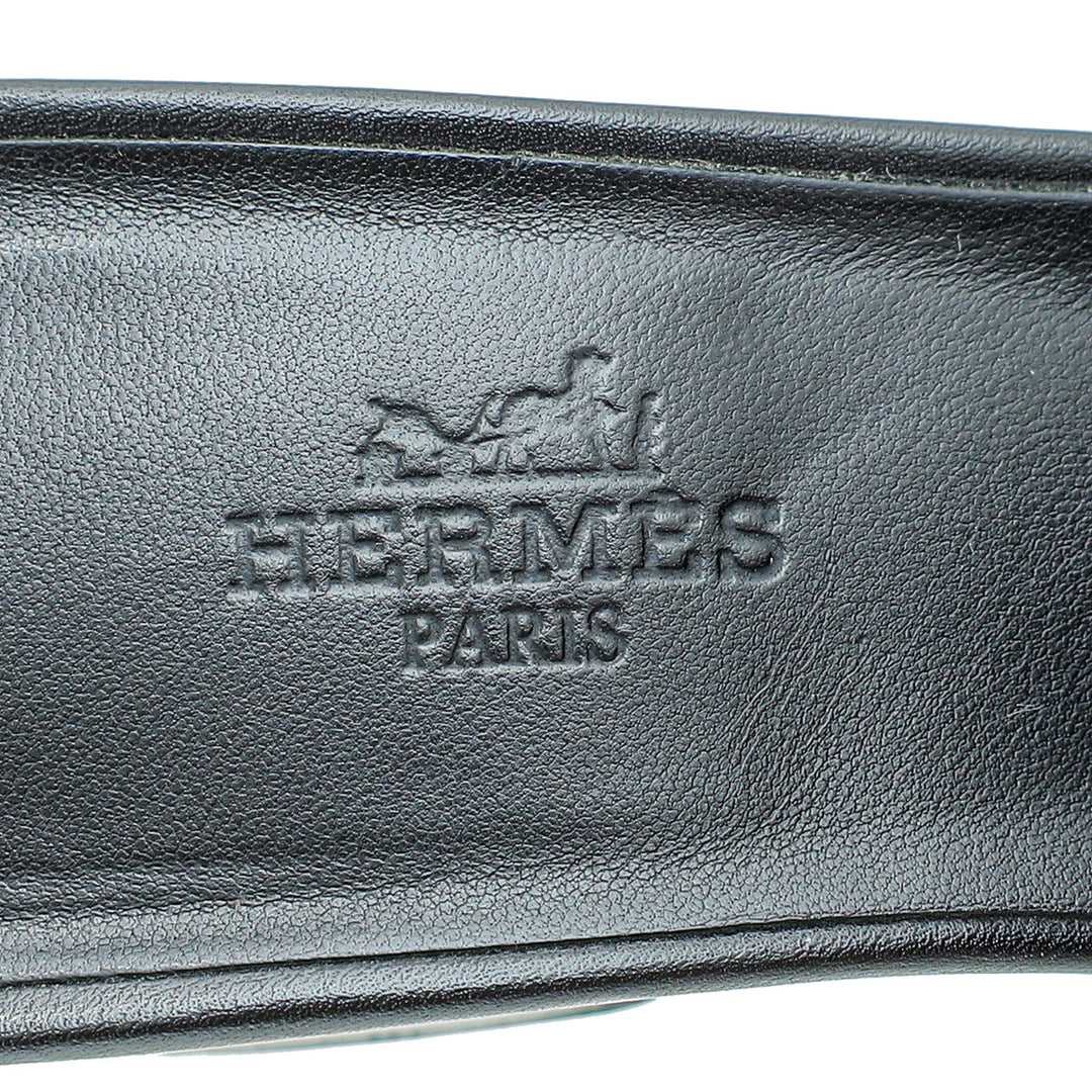 Top quality Hermes Noir Mona Sandal 36