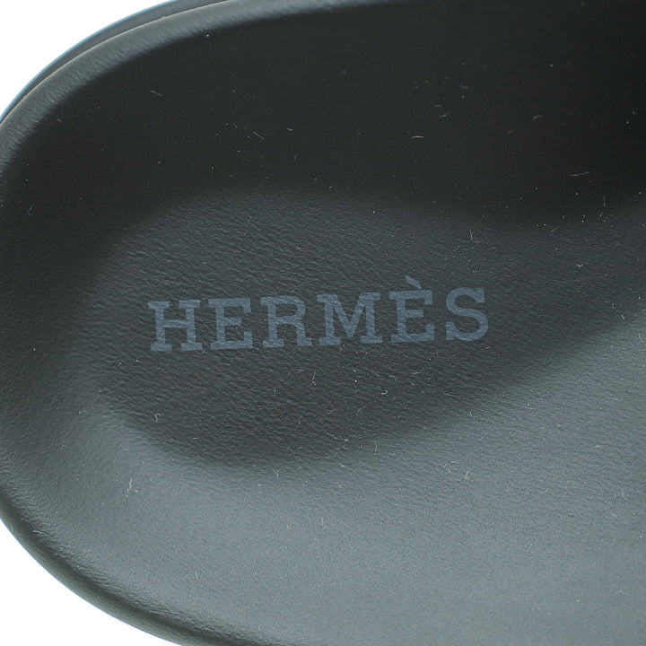 Top quality Hermes Vert Jade Chypre Sandals 36