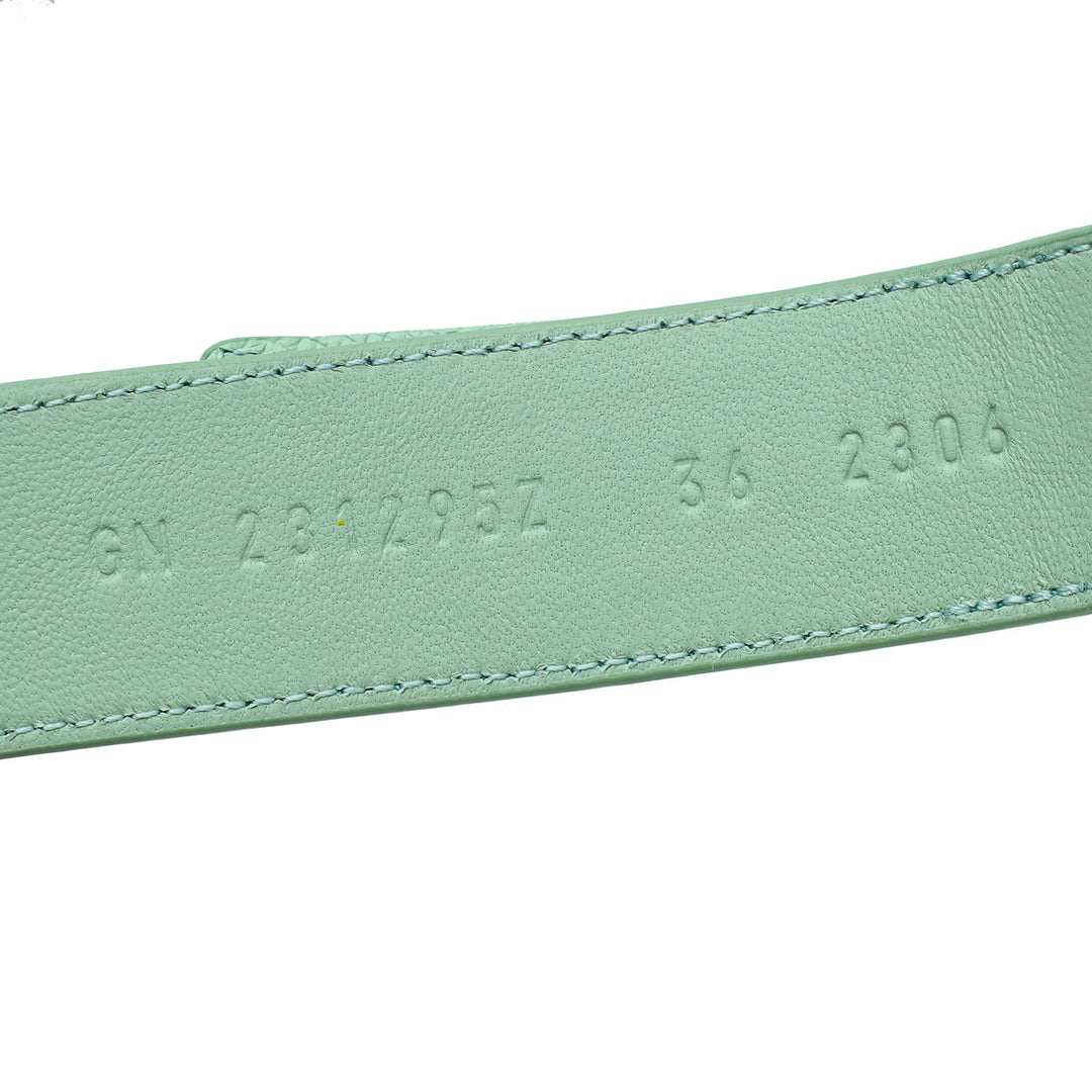 Top quality Hermes Vert Jade Chypre Sandals 36