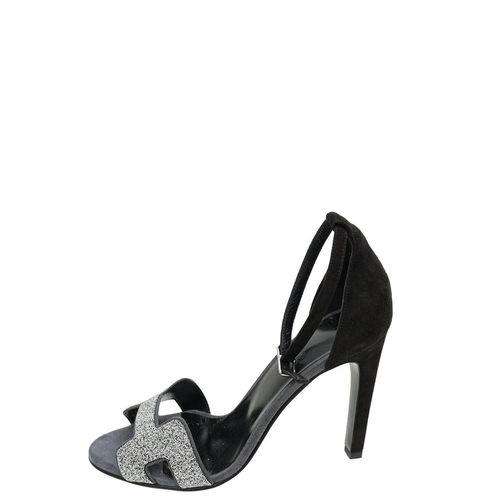 Top quality Hermes Bicolor Crystal Detail Premiere 105 Sandal 37