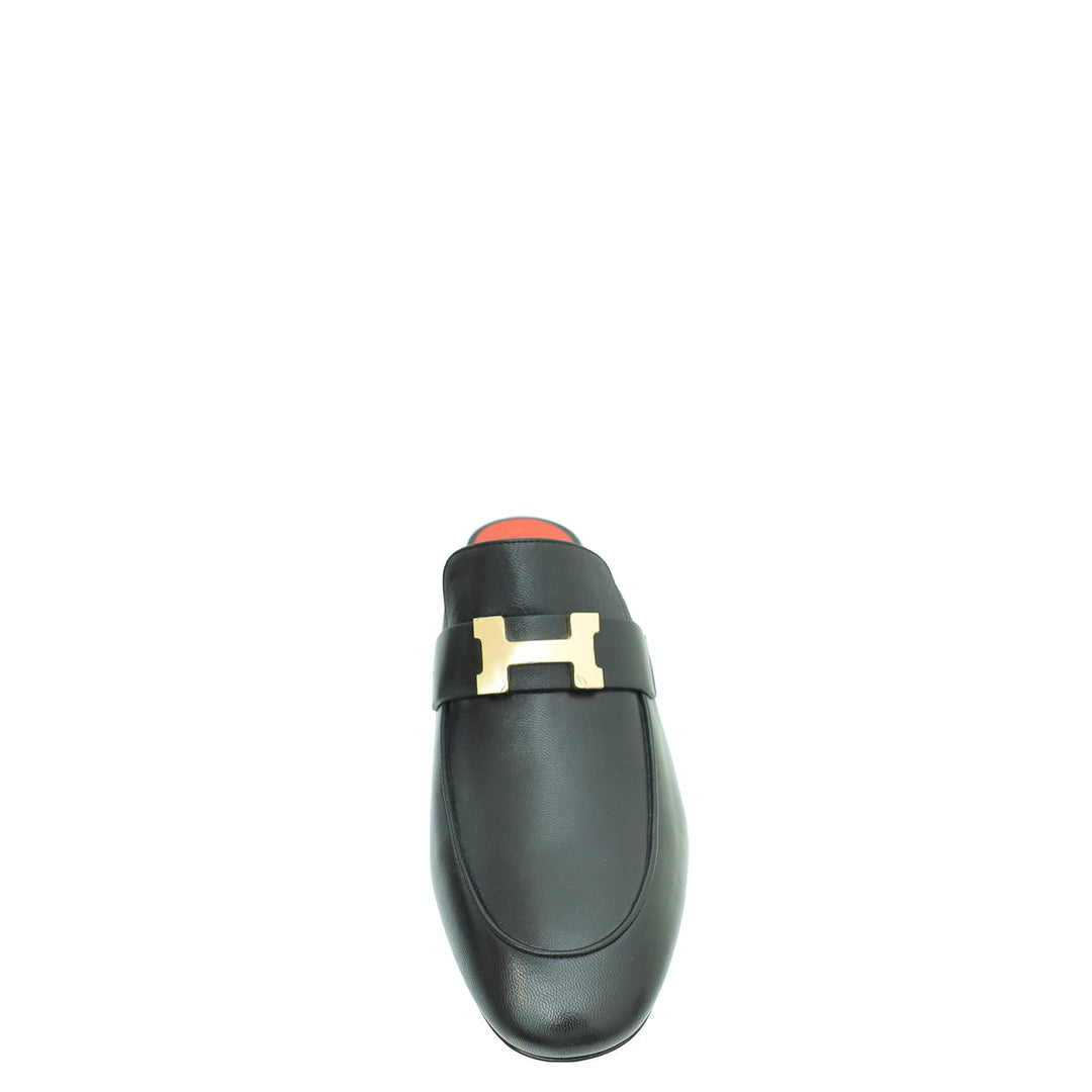 Top quality Hermes Black Paradis Mule 37