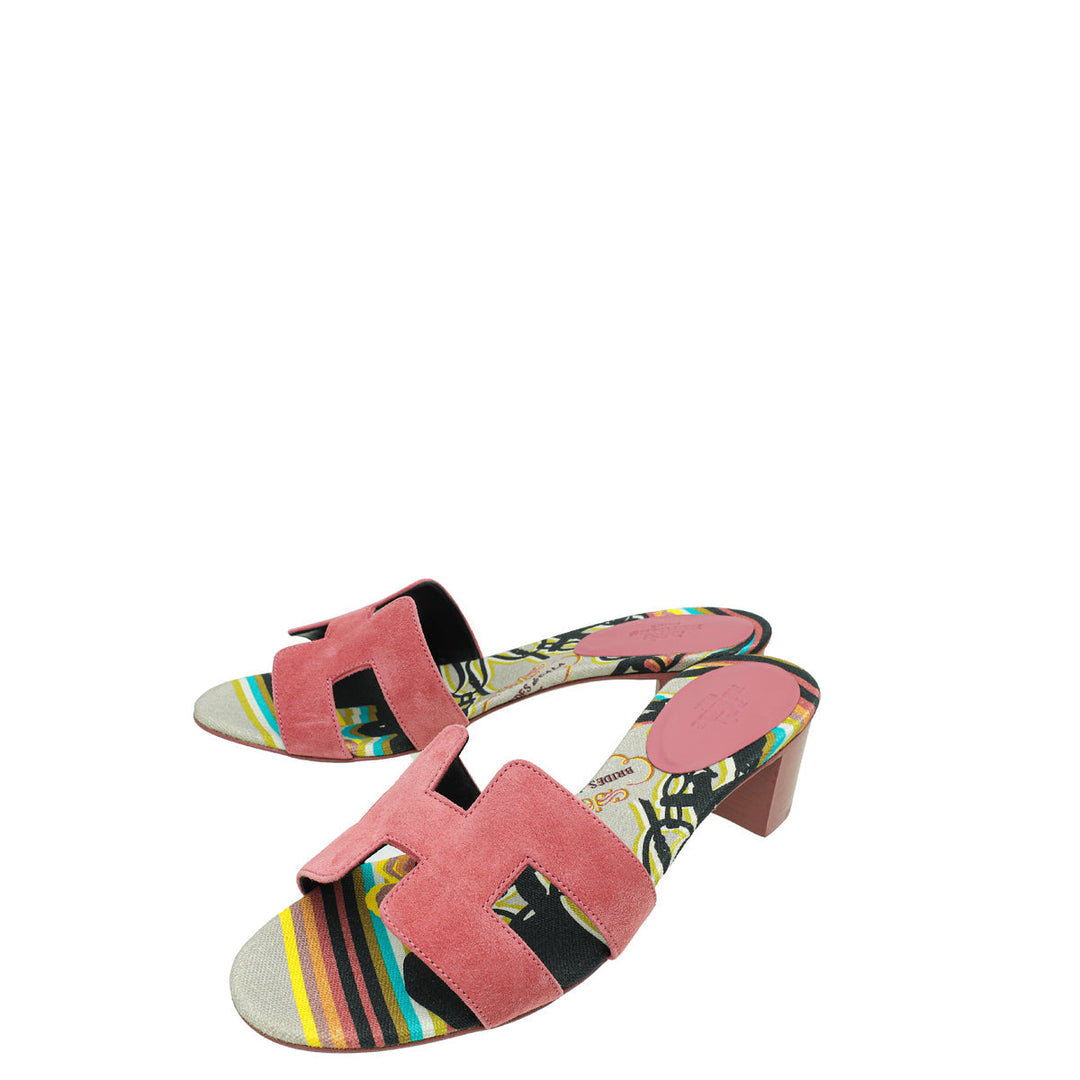 Top quality Hermes Rose De Venise Brides de Gala Oasis Sandal 37