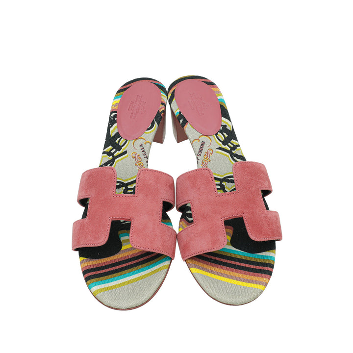 Top quality Hermes Rose De Venise Brides de Gala Oasis Sandal 37