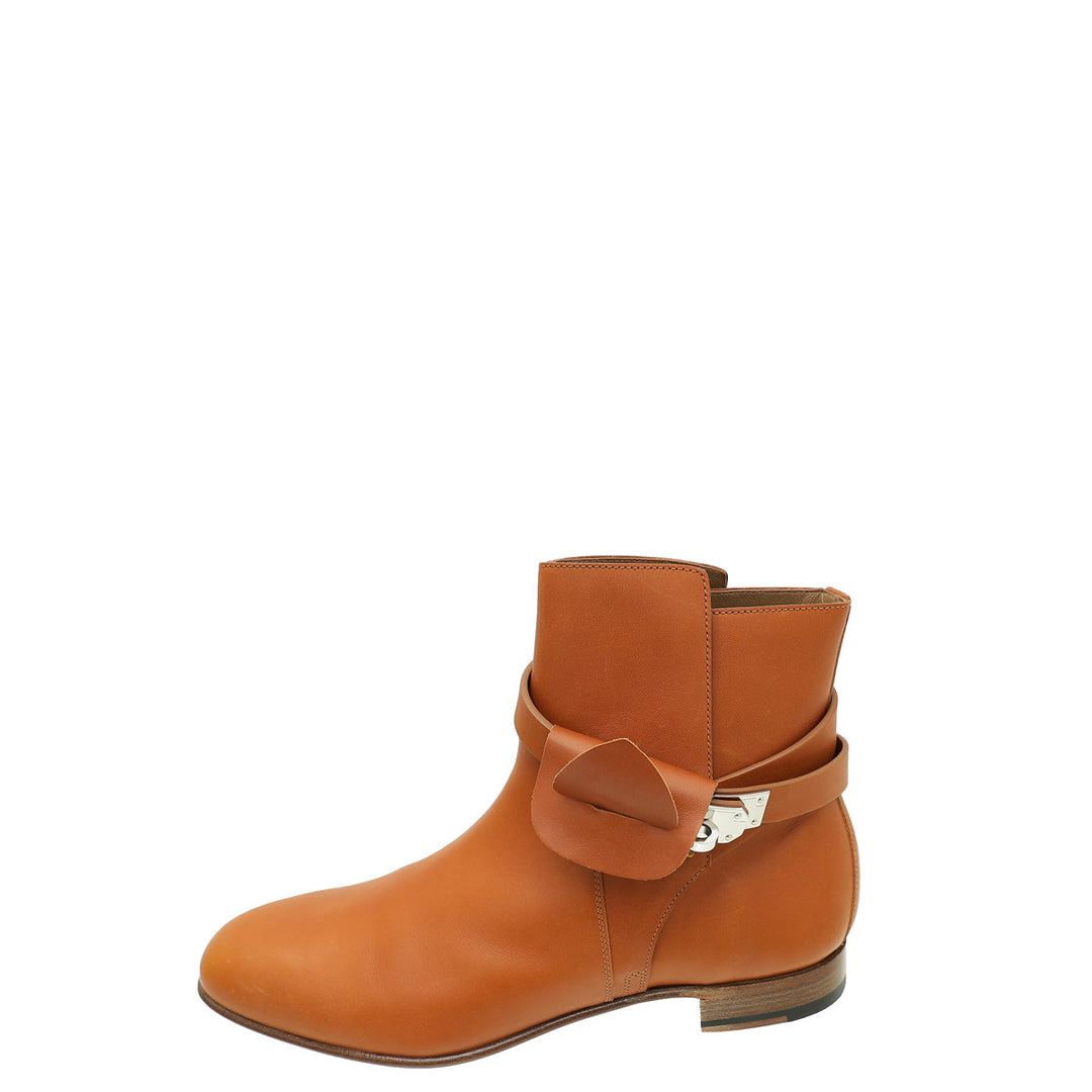 Hermes Natural Neo Heritage Ankle Boot 38