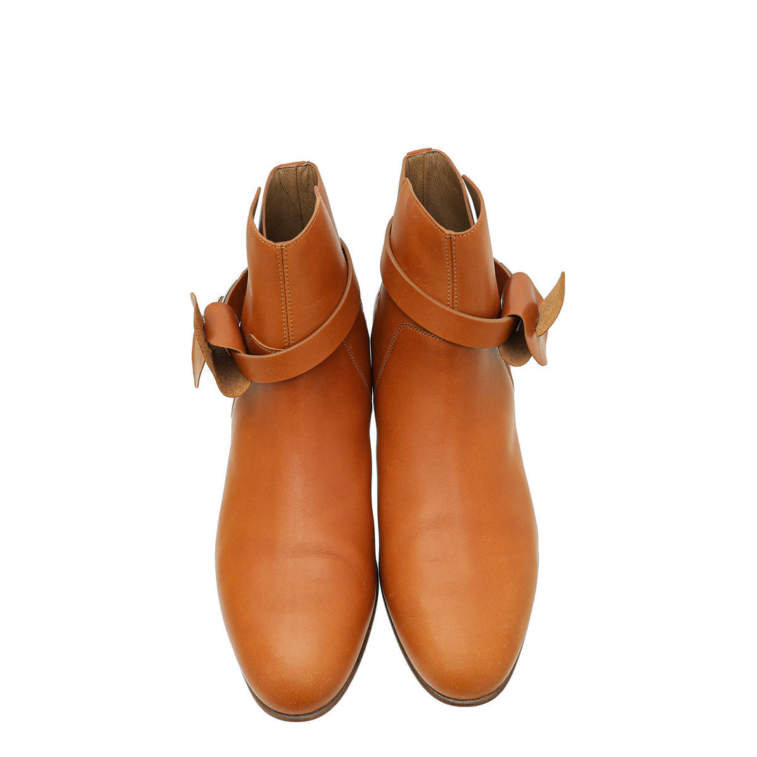 Hermes Natural Neo Heritage Ankle Boot 38