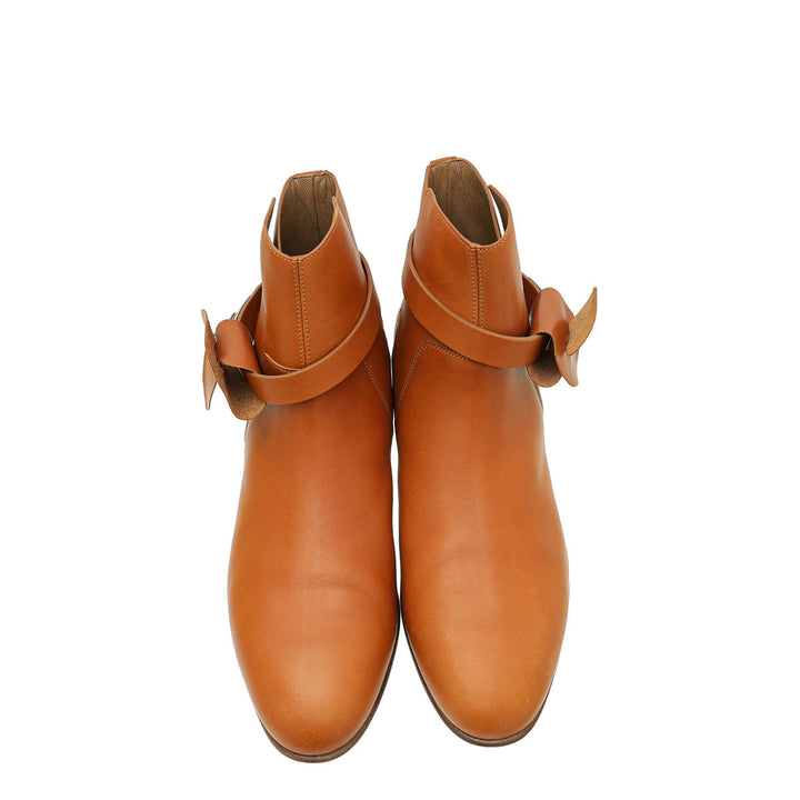 Hermes Natural Neo Heritage Ankle Boot 38