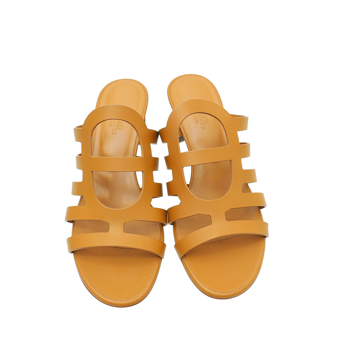Top quality Hermes Natural Celena Sandal 38