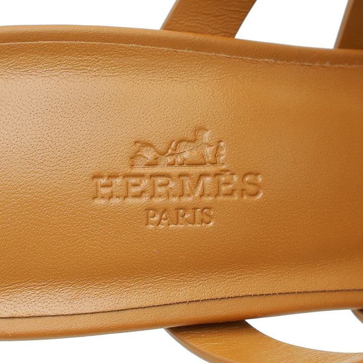 Top quality Hermes Natural Celena Sandal 38