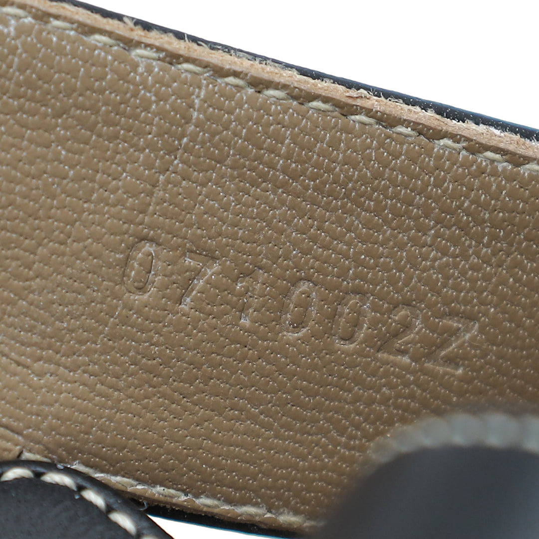 Top quality Hermes Noir Oasis Sandals 39.5