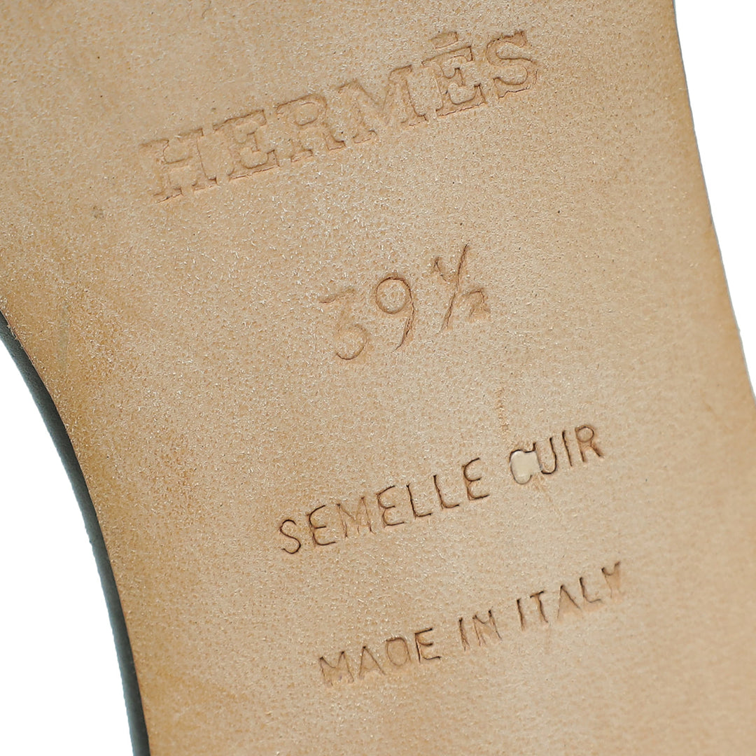 Top quality Hermes Noir Oasis Sandal 39.5